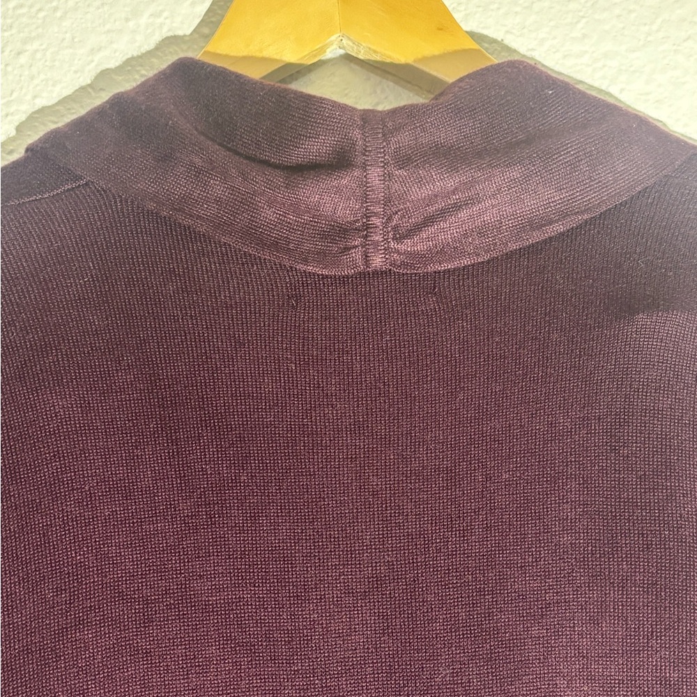 Ellen Tracy Vintage Burgundy Knit Dress - Picture 4 of 12